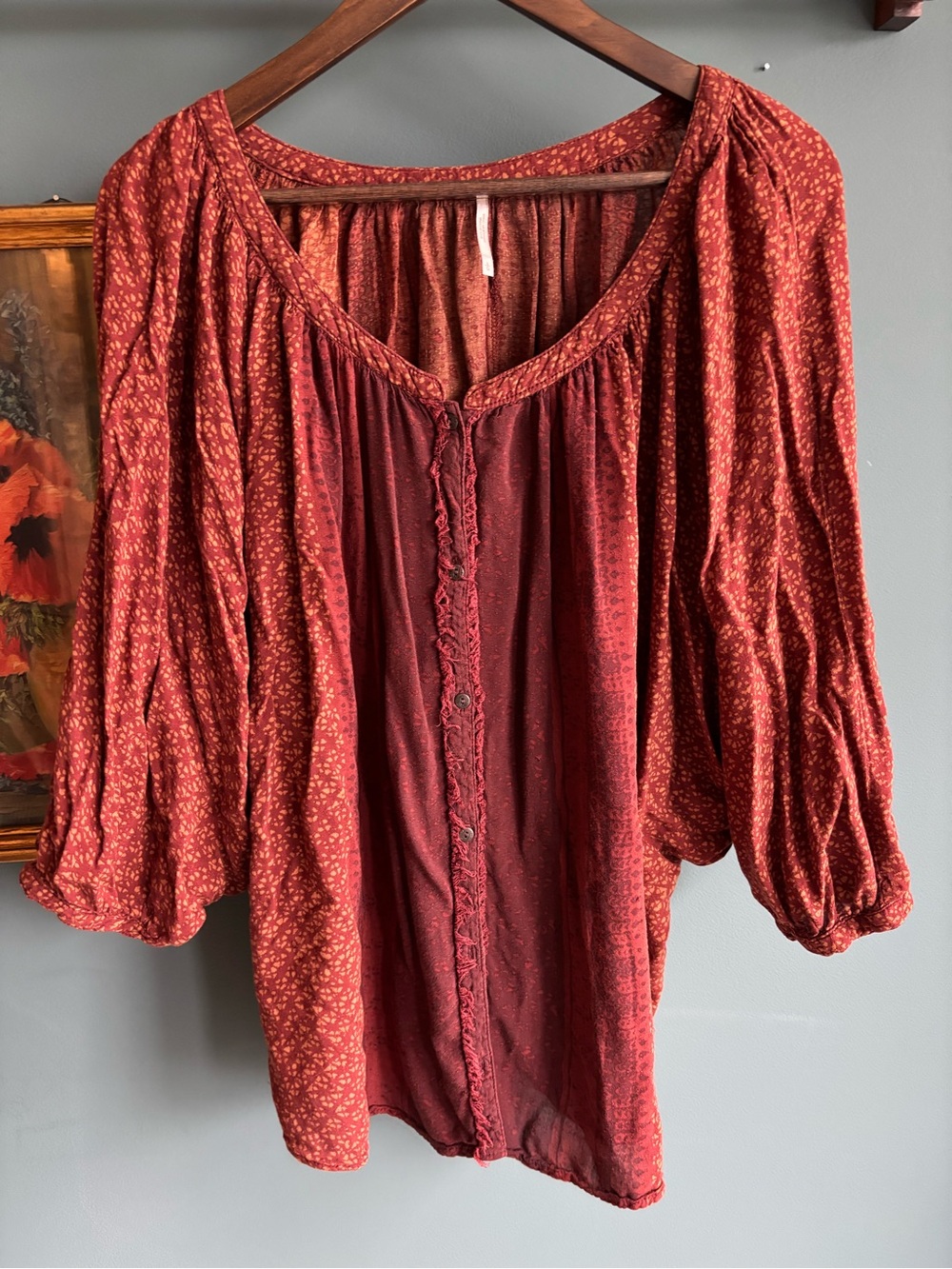 Free People Days of Romance Blouse